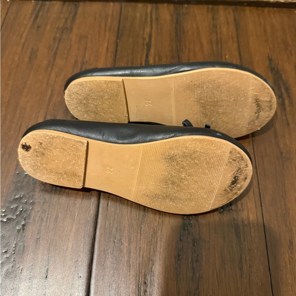 H&M Girls Leather Classic Black Ballet Flats - Picture 4 of 4